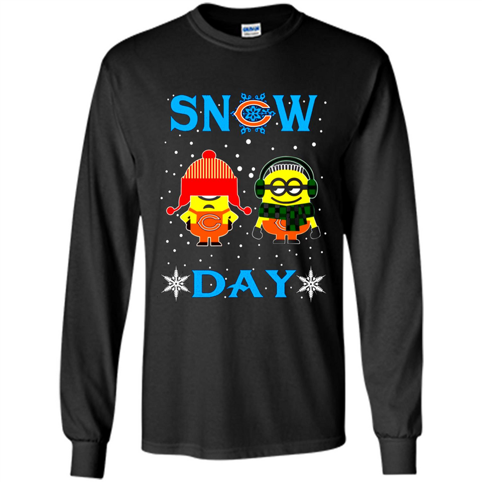 Snow Day Shirt For Chicago Bears Vs Minion Fans pingpong