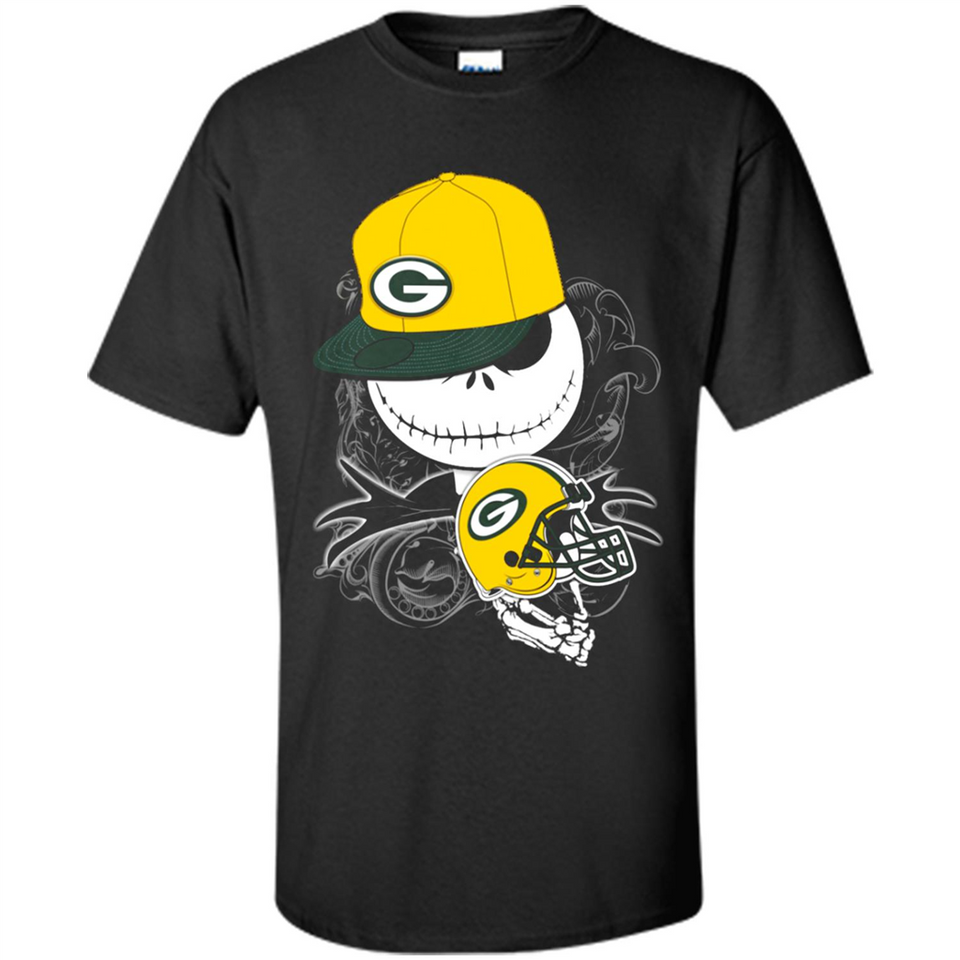 Jack Skellington The Nightmare Before Christmas-Packers Football - Shirt