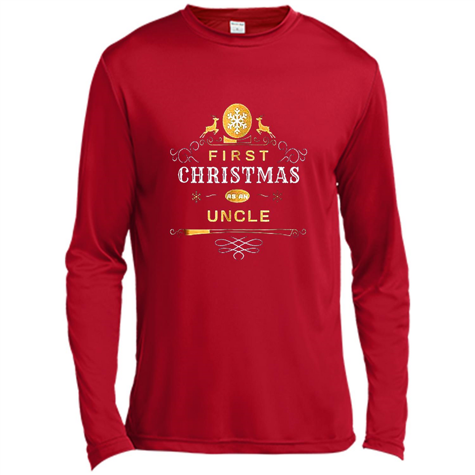 First Christmas as a Uncle - Christmas Family - Canvas Long Sleeve T-Shirt