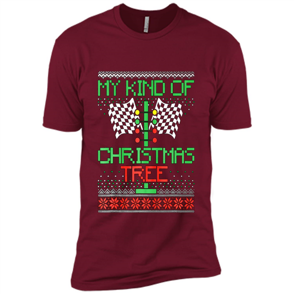 Funny Drag Racing Ugly Christmas Holiday Tree PING PONG