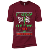 Funny Drag Racing Ugly Christmas Holiday Tree PING PONG