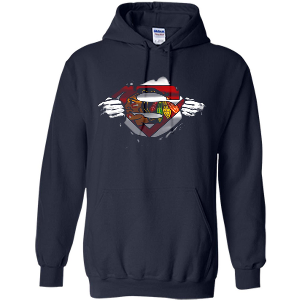 Chicago Blackhawks And Superman Fans - Hoodie