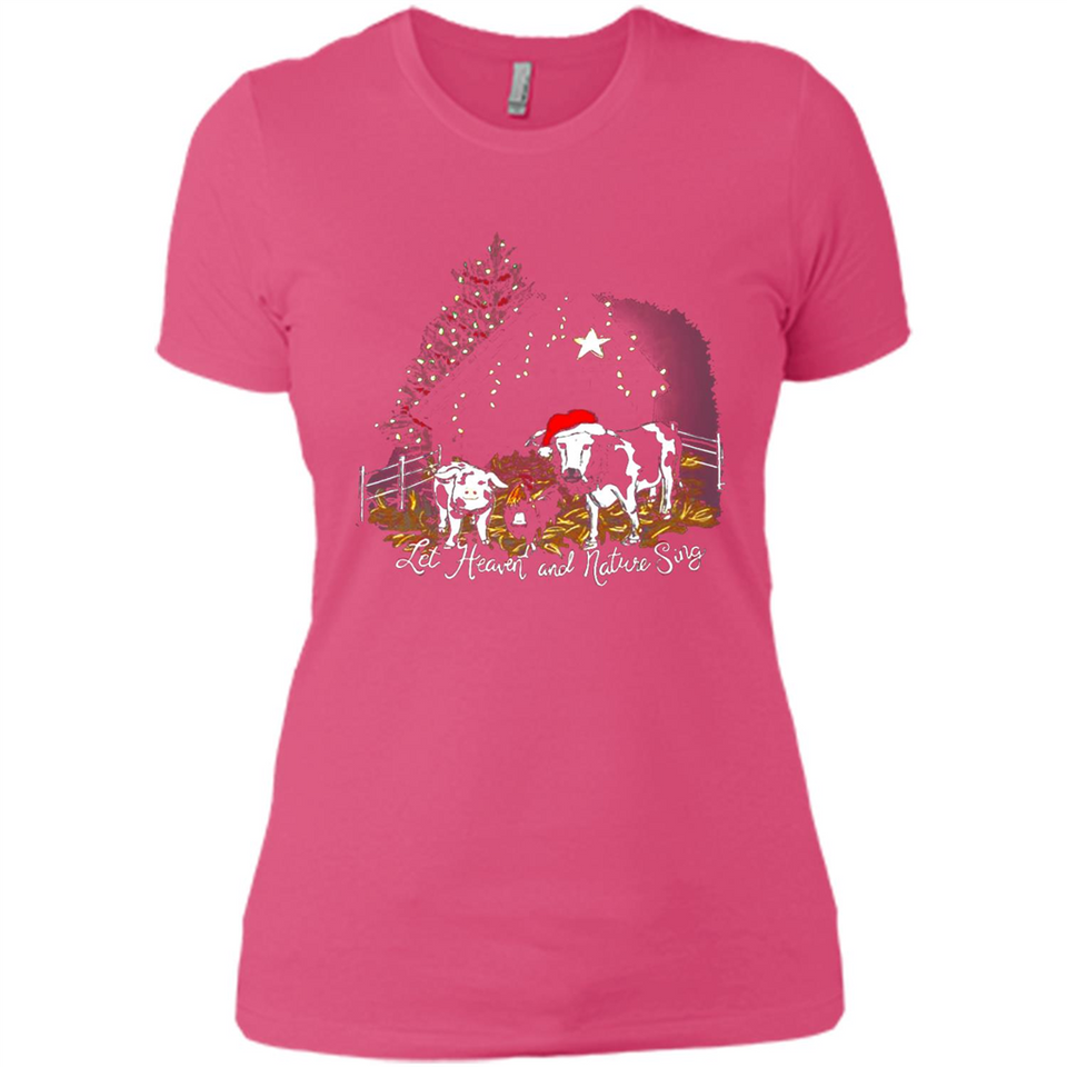 Let Heaven And Nature Sing Christmas Sweater PINGPONG - Ladies' Boyfriend T-Shirt