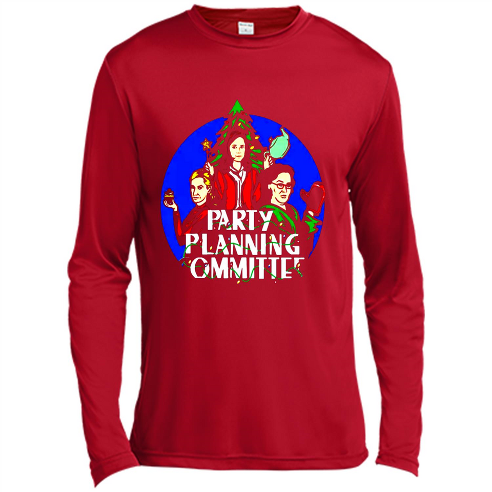 Party Planning Committee Christmas T-Shirt - Canvas Long Sleeve T-Shirt