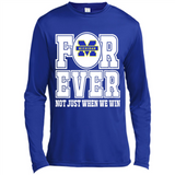 Michigan Wolverines Forever For ever not just when we win - Canvas Long Sleeve T-Shirt