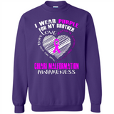 I Wear Purple For My Brother Chiari Malformation - Sweatshirt