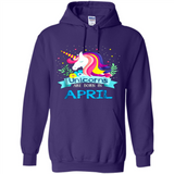 Unicorns are born in April Birthday Rainbow Gift Custom Ultra Cotton