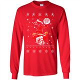No Christmas for You – Deadpool Santa Claus Ugly Sweater - Long Sleeve T-Shirt