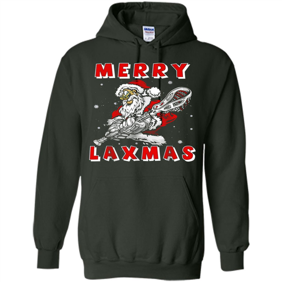 Lacrosse Merry Laxmas Santa - Hoodie