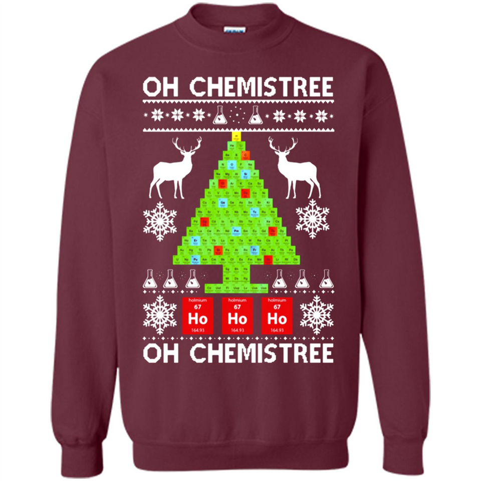 Oh Chemistree, Oh Chemistree Christmas Ugly Sweater - Sweatshirt