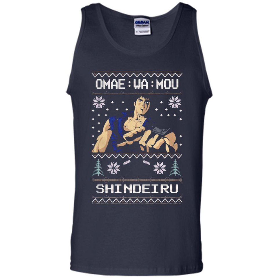 Omae Wa Mou Shindeiru Ugly Christmas Sweater - Tank Top