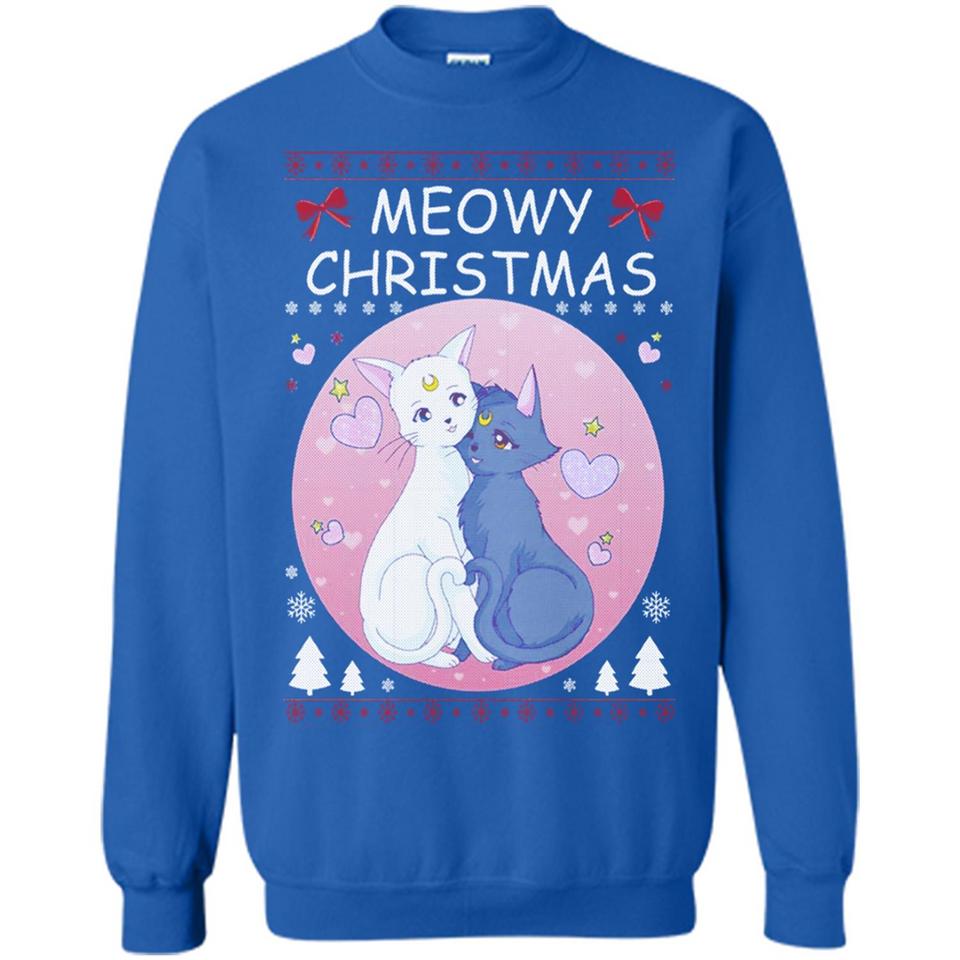 Sailor Moon Yin Yang Cat Love Ugly Christmas Sweater - Sweatshirt