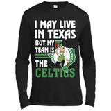 I May Live In Texas But My Team Is The Celtics - Canvas Long Sleeve T-Shirt