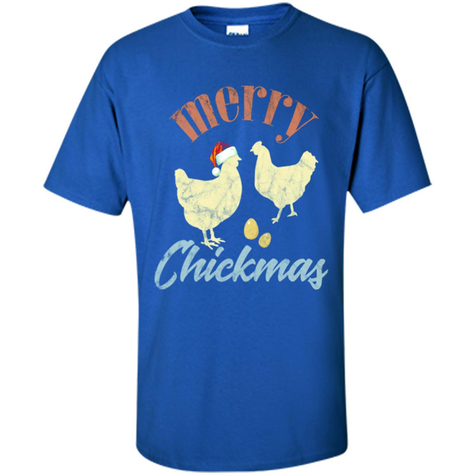 Christmas Chicken Vintage Shirt Funny Santa Hen Farmer Lover - Shirt