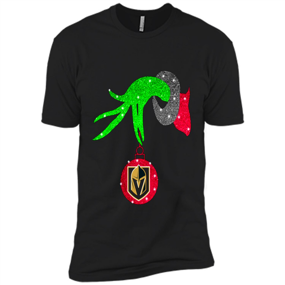 GRINCH HAND HOLDING GOLDEN KNIGHTS GLITTER CHRISTMAS PINGPONG