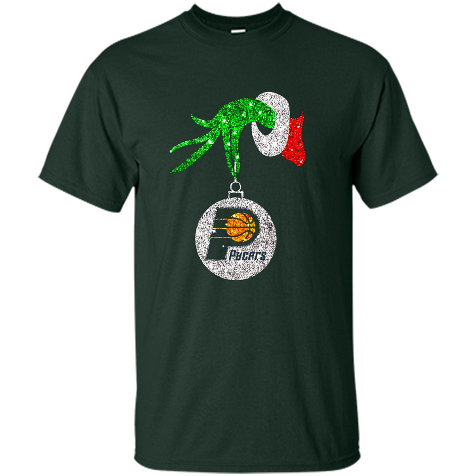 Amazing tee Indiana Pacers Glitter Grinch Monogram Ornament Christmas Gift - Shirt