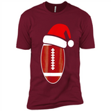 Christmas Football Shirt - Football Santa Hat Christmas