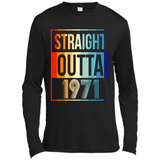 Retro Straight Outta 1971 47 Years Old - Canvas Long Sleeve T-Shirt