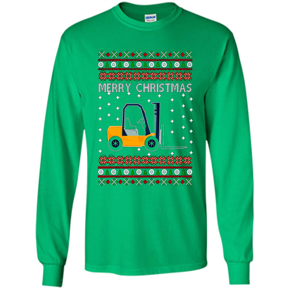 Merry Christmas Forklift ugly sweatshirt PINGPONG