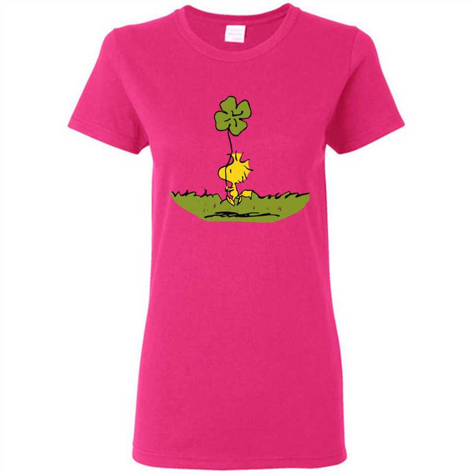 Snoopy Woodstock Shamrock - Ladies Short-Sleeve
