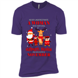 Never Underestimate A November Woman Watches Hallmark Movies Sweatshirt PINGPONG