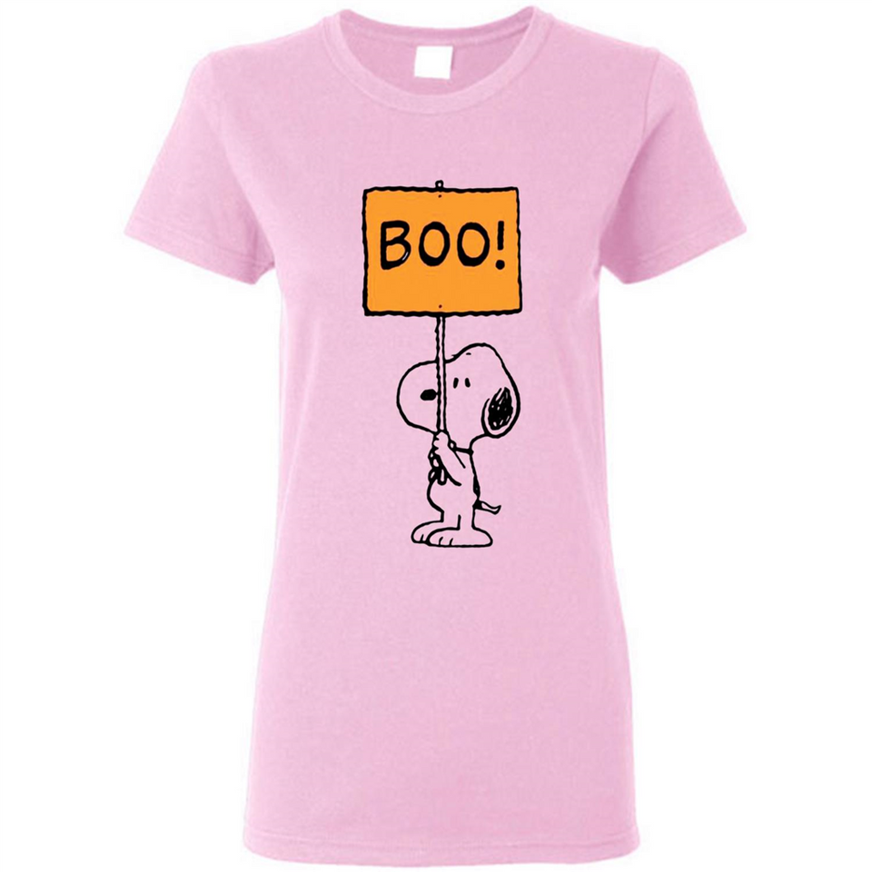 Halloween Snoopy Boo - Ladies Short-Sleeve