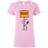 Halloween Snoopy Boo - Ladies Short-Sleeve