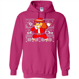 Dabbing Poodle Santa Christmas Holiday Sweatshirt - Hoodie