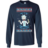 Rick and Morty Time to get Riggity Riggity Wrecked Son Christmas sweater - Long Sleeve T-Shirt