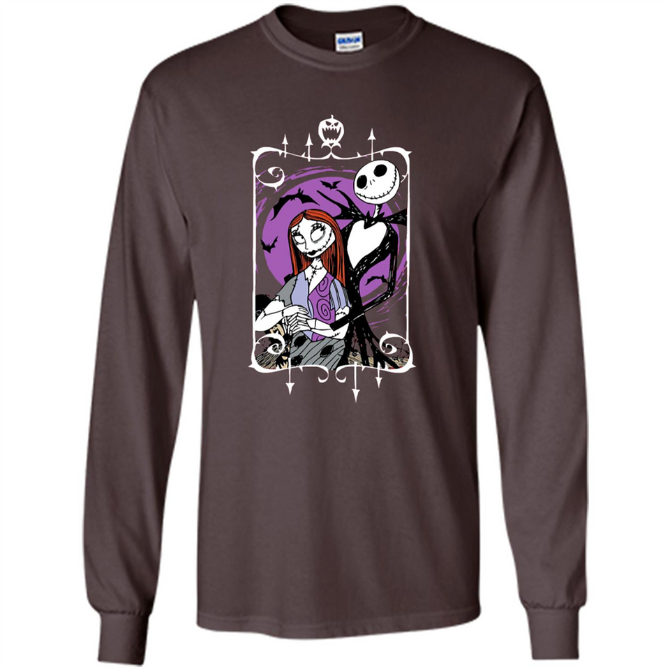 Disney Nightmare Before Christmas Jack And Sally T-Shirt - Long Sleeve T-Shirt
