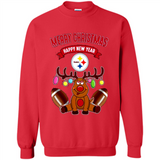 Pittsburgh Steelers NFL Reindeer Funny Merry Christmas And Happy New Year