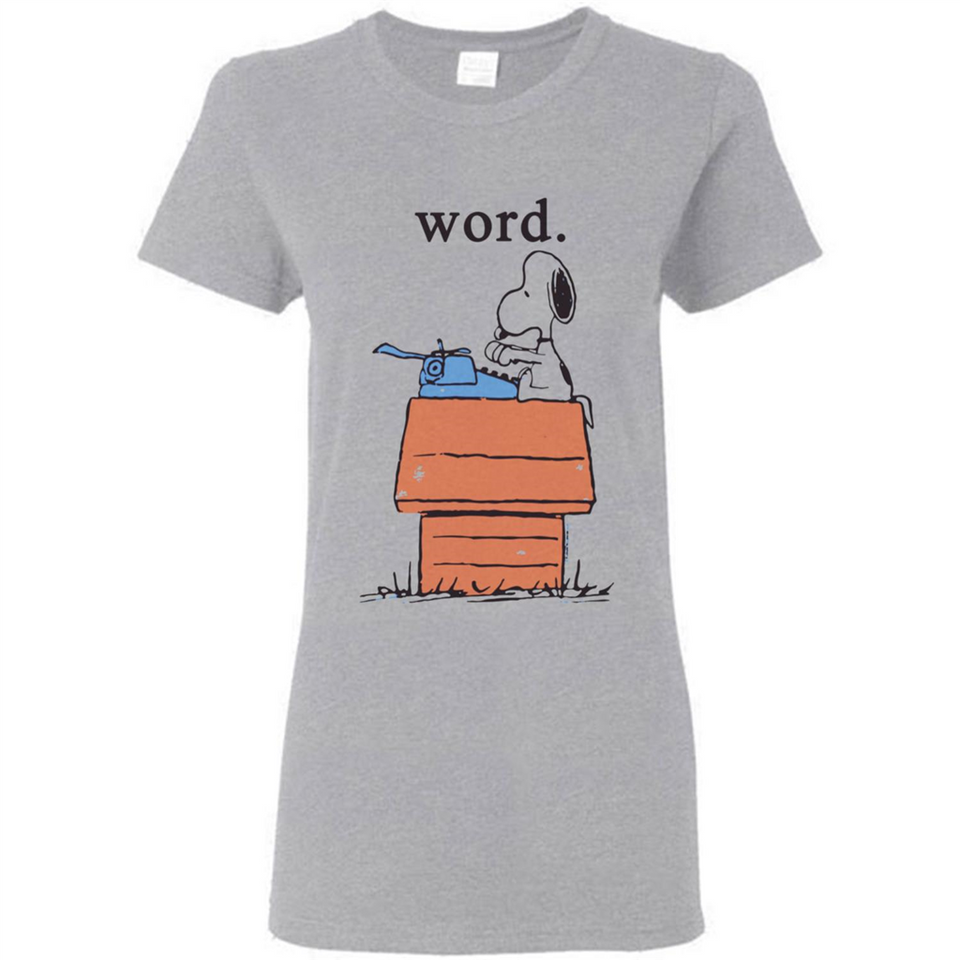 Snoopy Word - Ladies Short-Sleeve