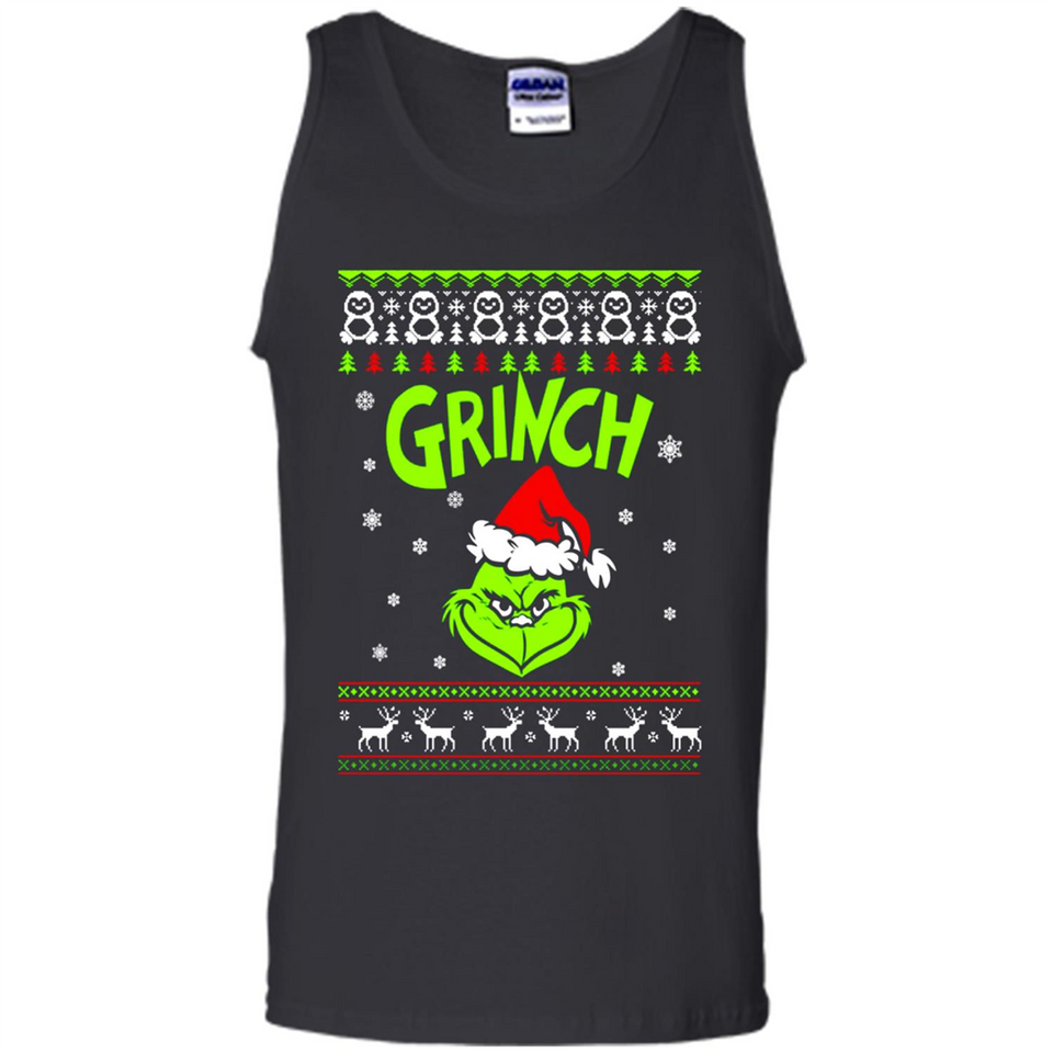 The Grinch Face Christmas - Tank Top