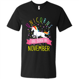 Unicorns Are Born In November T Shirt Hoodie Sweater