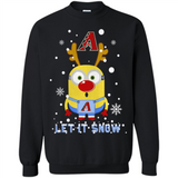Minion Arizona Diamondbacks Ugly Christmas Sweater Let it Snow - Sweatshirt