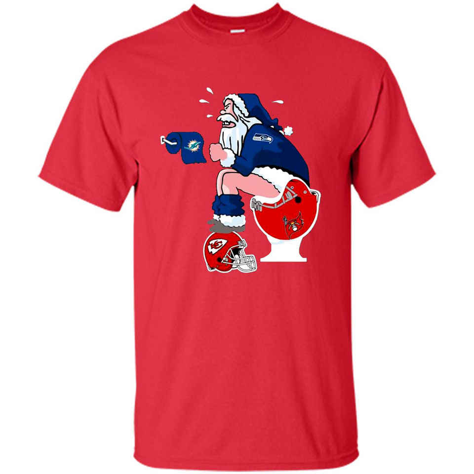 Seattle Seahawks Santa Claus Toilet