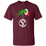 Fantastic Byu Cougars Glitter Grinch Monogram Ornament Christmas Gift - Shirt