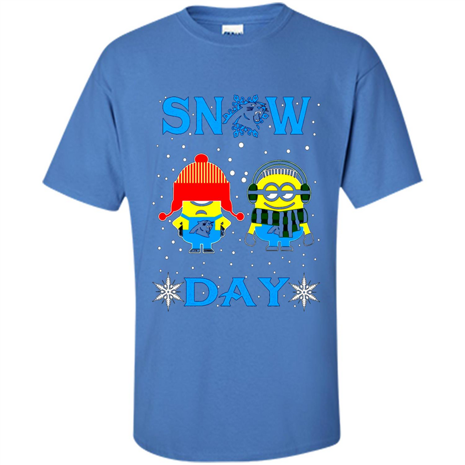 Snow Day Shirt For Carolina Panthers Vs Minion Fans pingpong