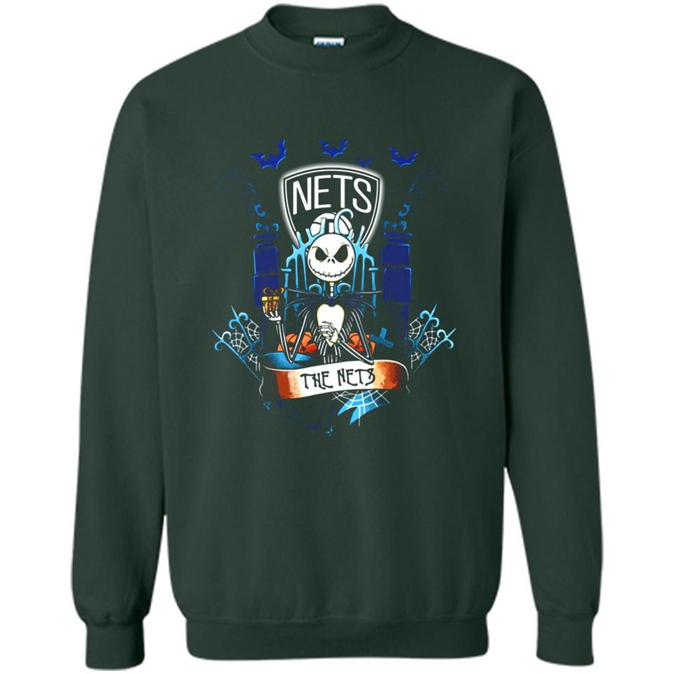 Brooklyn Nets Halloween The Nightmare Before Christmas - Sweatshirt