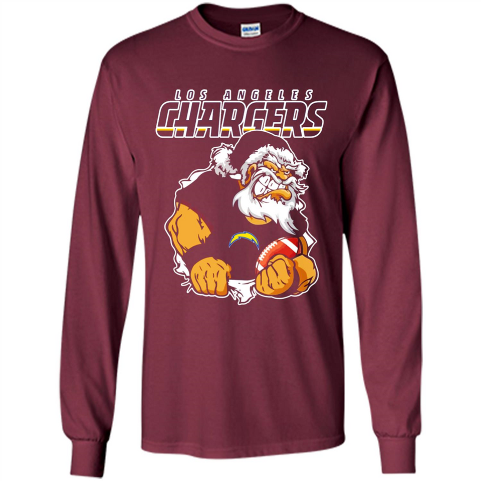 Grumpy Santa Claus Los Angeles Chargers Football Team PINGPONG