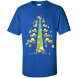 Tractor Car Christmas Tree T-shirt For Drivers