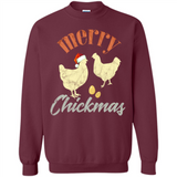 Christmas Chicken Vintage Shirt Funny Santa Hen Farmer Lover - Sweatshirt