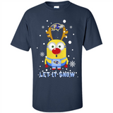 Minion Baltimore Ravens Ugly Christmas Sweater Let it Snow - Shirt