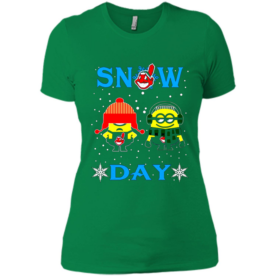 Snow Day Shirt For Cleveland Indians Vs Minion Fans pingpong