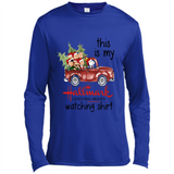 Snoopy This Is My Hallmark Christmas Movies Watching T-Shirt - Canvas Long Sleeve T-Shirt