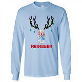 Coors Light Reinbeer Funny Beer Reindeer Christmas Sweatshirt - Long Sleeve T-Shirt