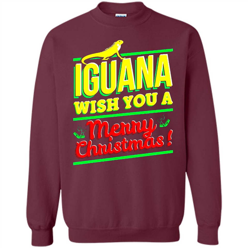 Iguana Wish You A Merry Christmas Animal - Sweatshirt