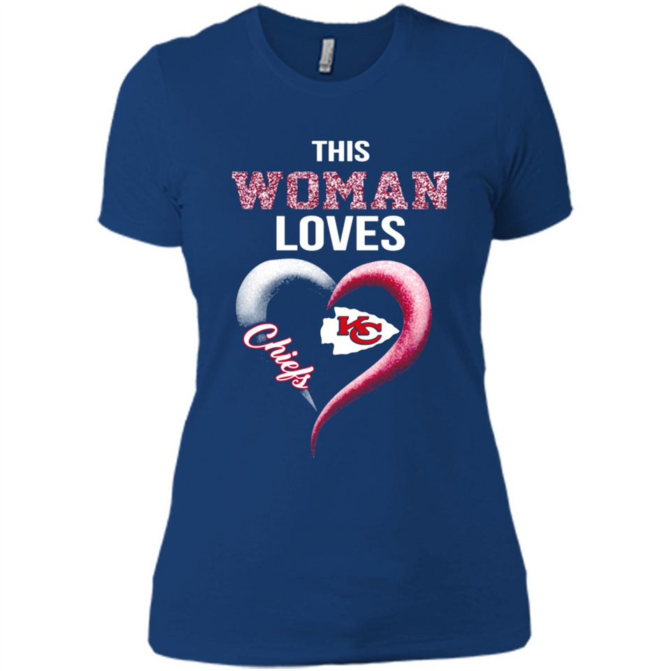 This Woman love Chiefs NFL football team - Ladies' Boyfriend T-Shirt