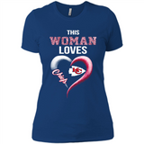 This Woman love Chiefs NFL football team - Ladies' Boyfriend T-Shirt
