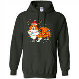 Christmas Lights Shetland Sheepdog Wearing Santa Hat Funny Xmas Mug - Hoodie